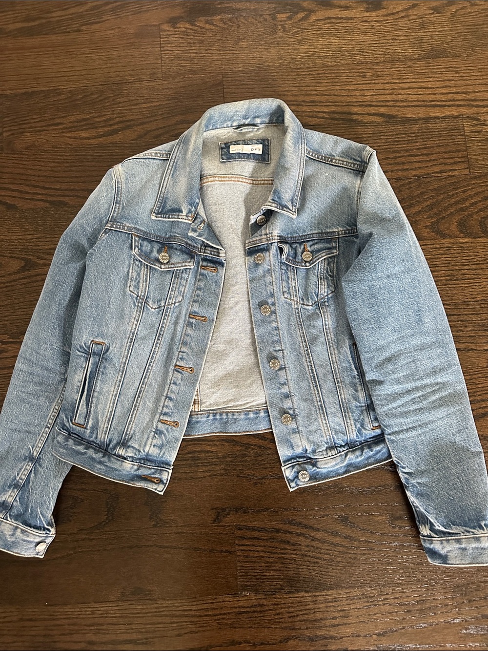 LOFT Light Blue Denim Trucker Jacket